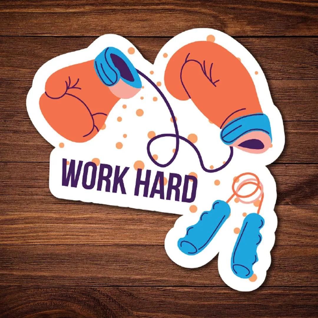 Work hard Sticker | Zatags – Zatags