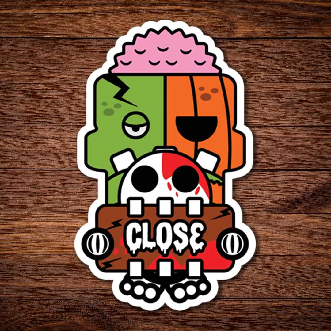 Zombie sign board