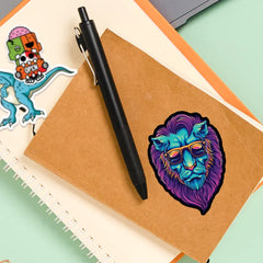 Multicolored Lion face