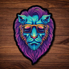Multicolored Lion face