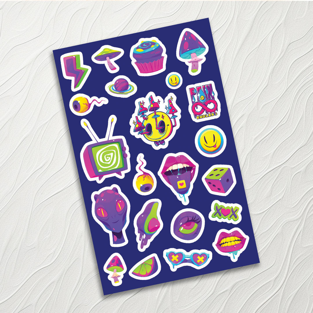 Psychedelic - Mini Sticker Sheet