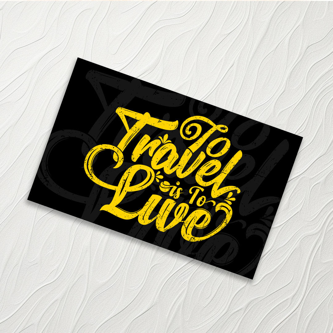 To travel is to live - Credit Card Skin