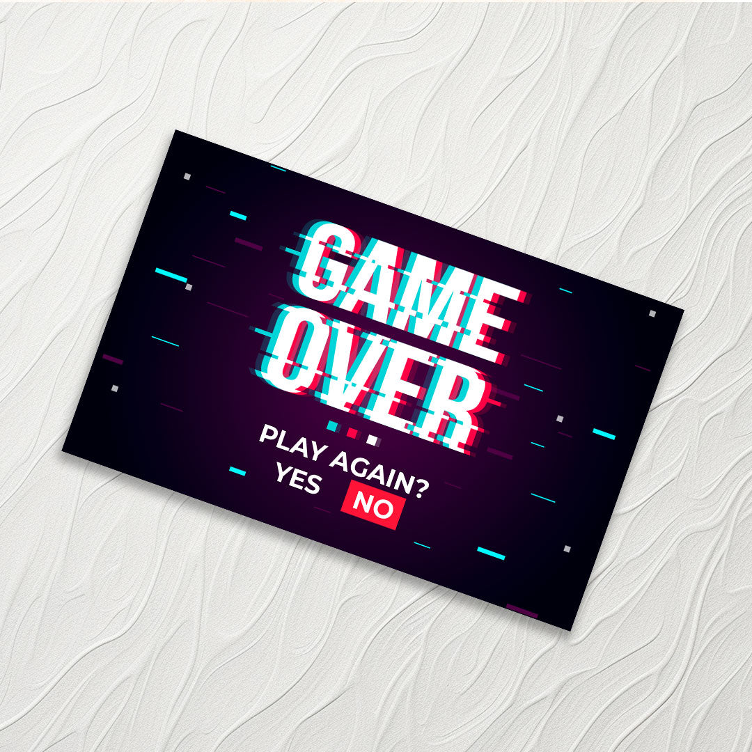 Game Over - Credit Card Skin