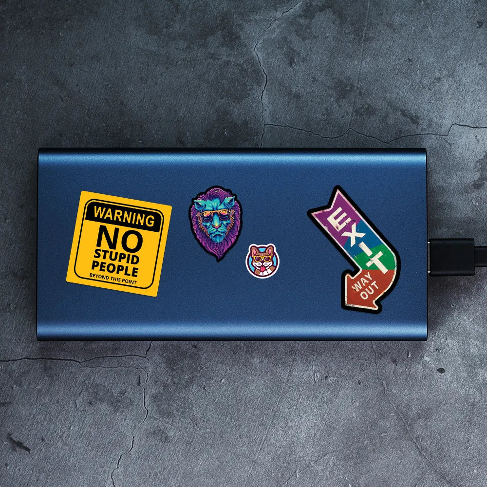 no stupid people Vinyl Sticker