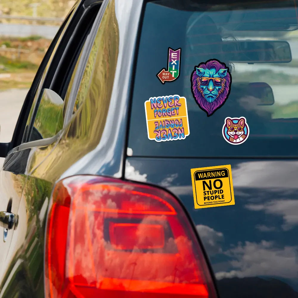 no stupid people Vinyl Sticker
