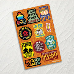 Board gaming - Mini Sticker Sheet