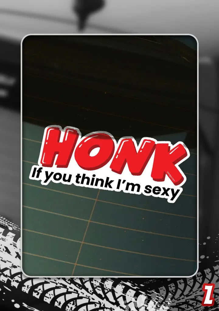 Honk - Reflective Bumper Sticker | Zatags – Zatags