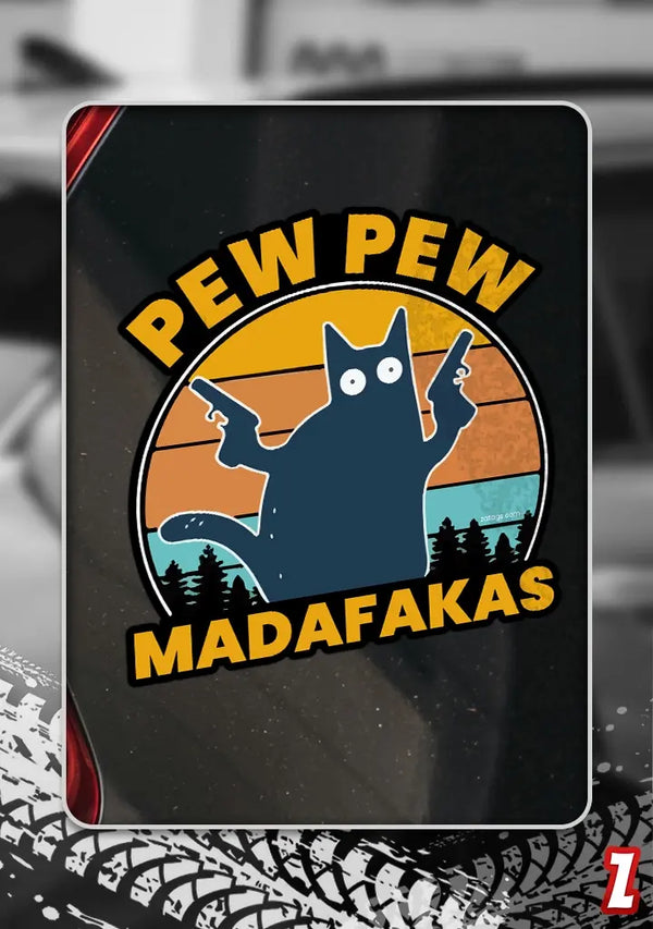 Pew Pew - Bumper Sticker