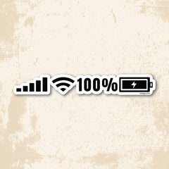 100% Charge - Bumper Sticker