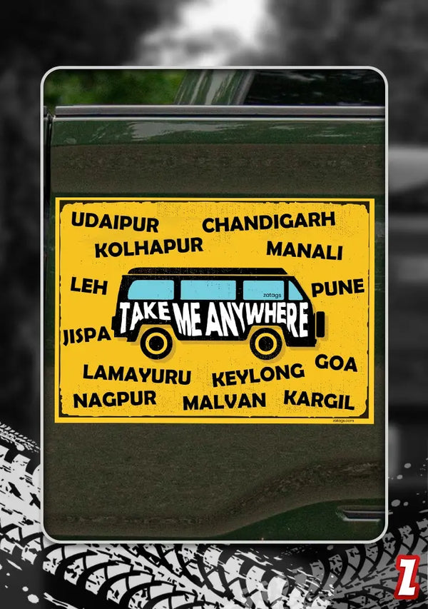 Take Me Anywhere - Bumper Sticker