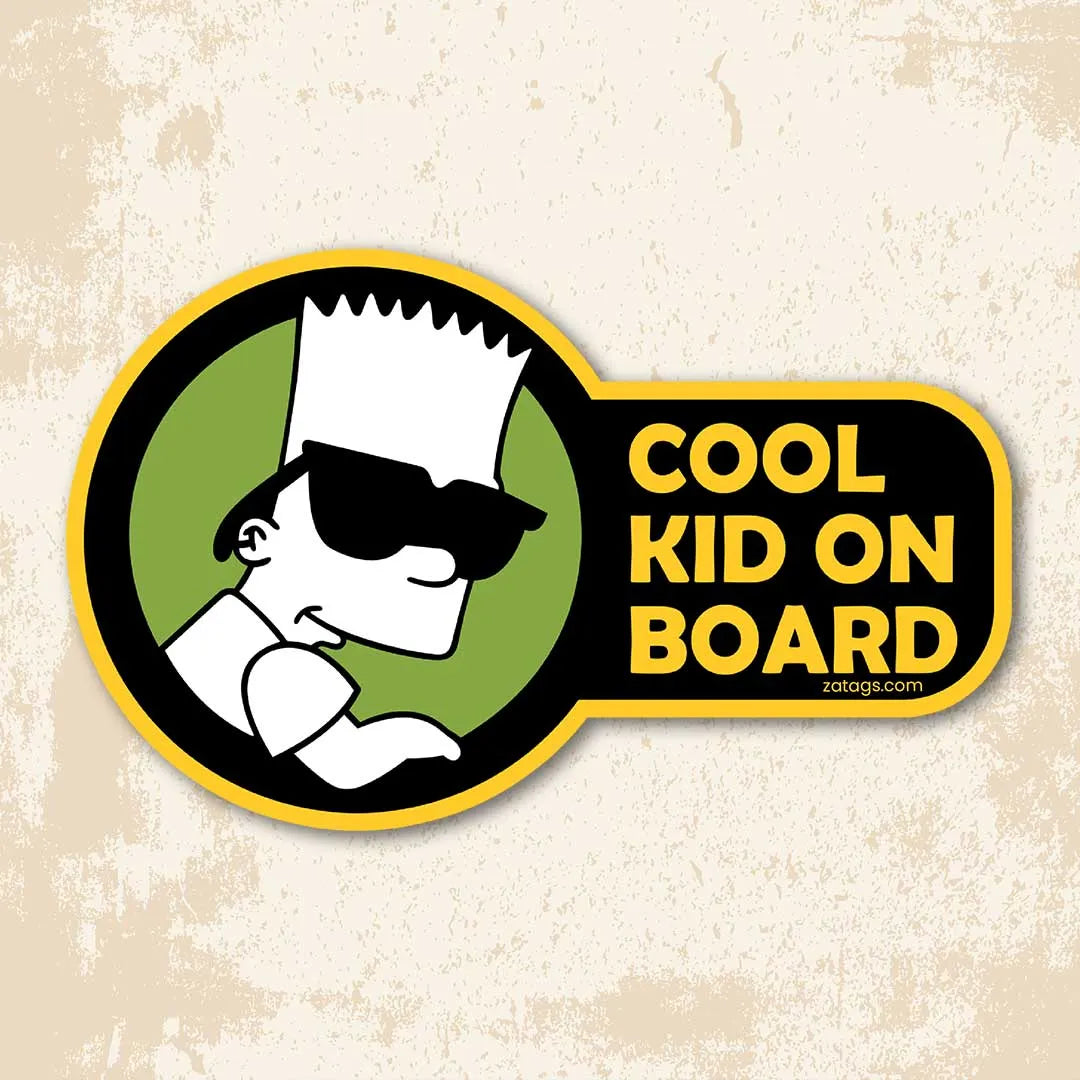 Cool Kid On Board - Bumper Sticker