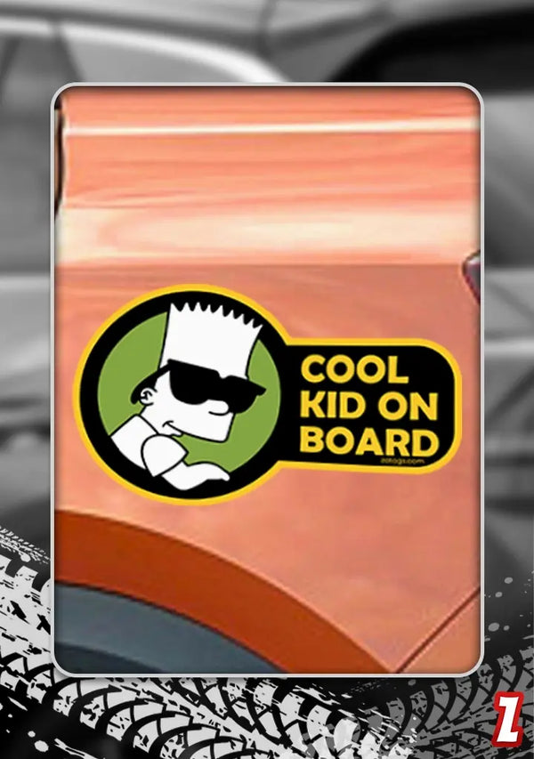 Cool Kid On Board - Bumper Sticker