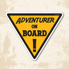 Adventurer On Board - Bumper Sticker