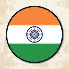 India Flag Circle - Bumper Sticker