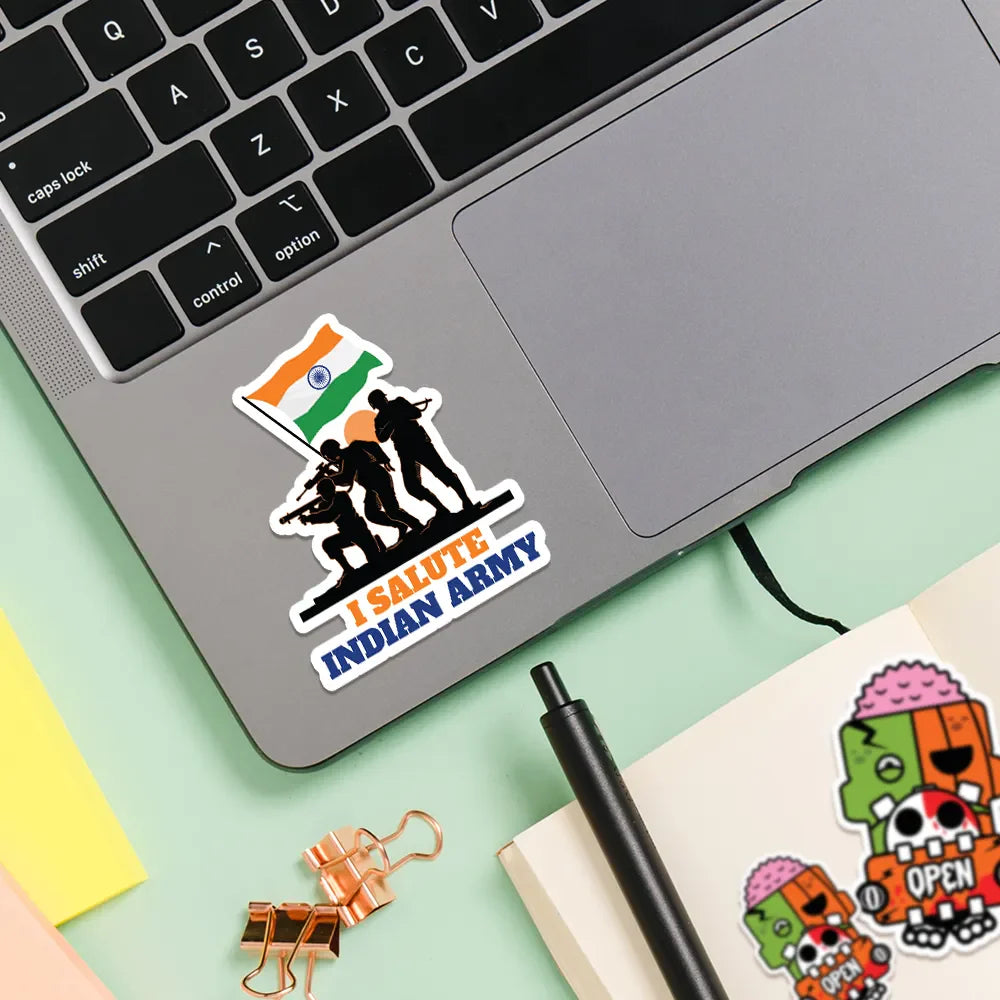 I Salute Indian Army Vinyl Sticker