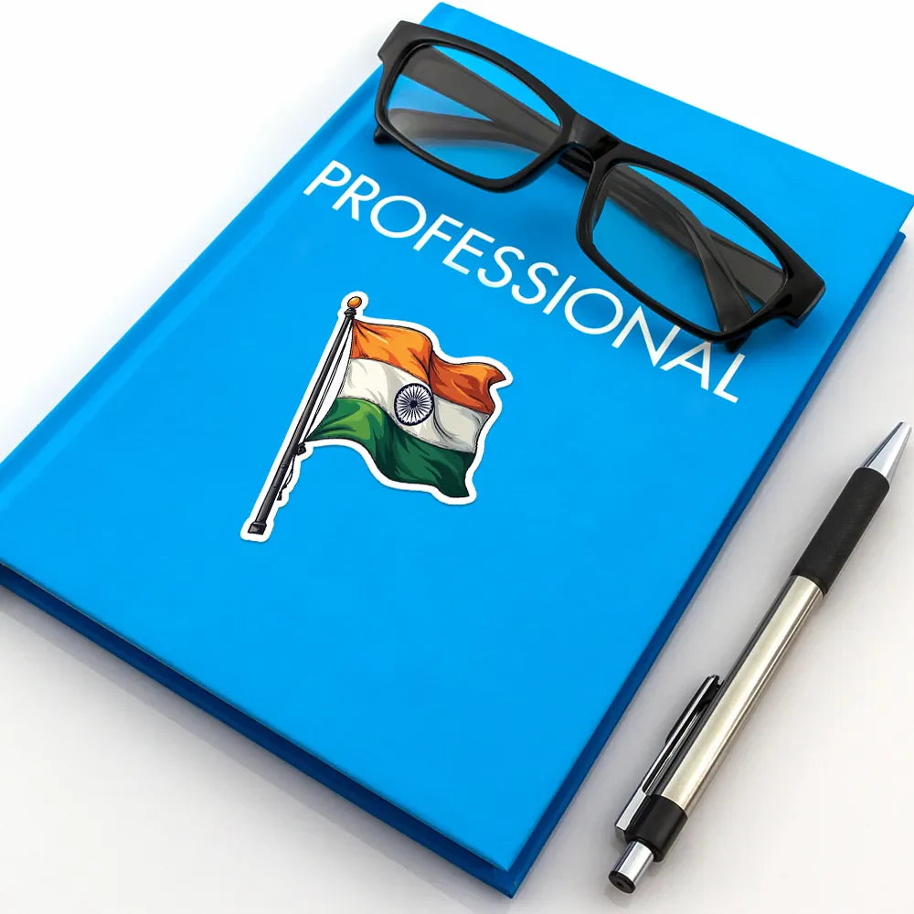 Indian Flag With Pole