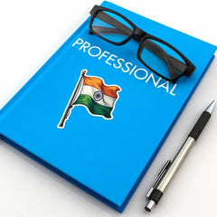Indian Flag With Pole