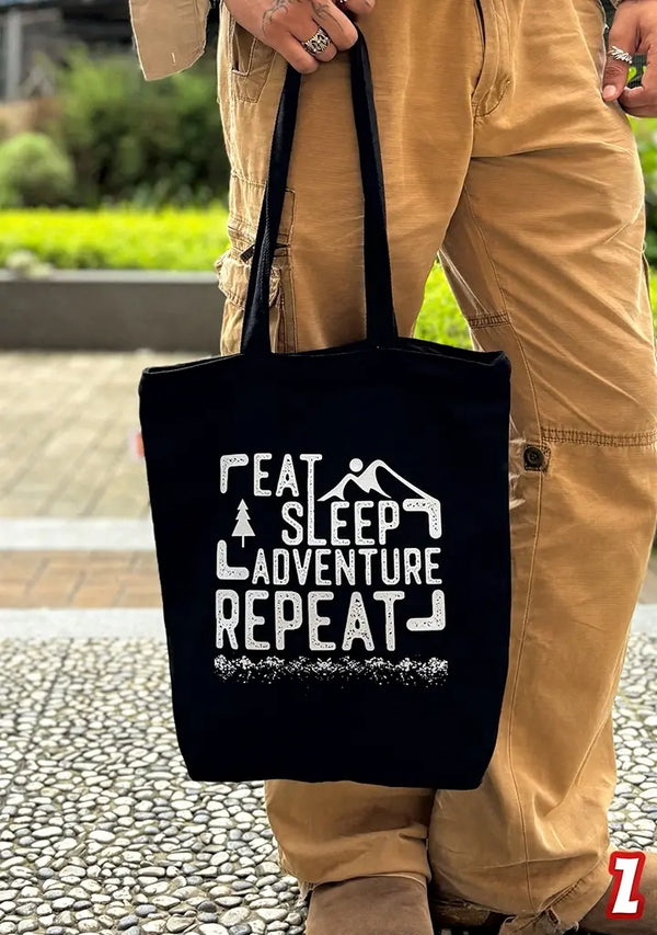 Eat Sleep Adventure Repeat - Tote Bag
