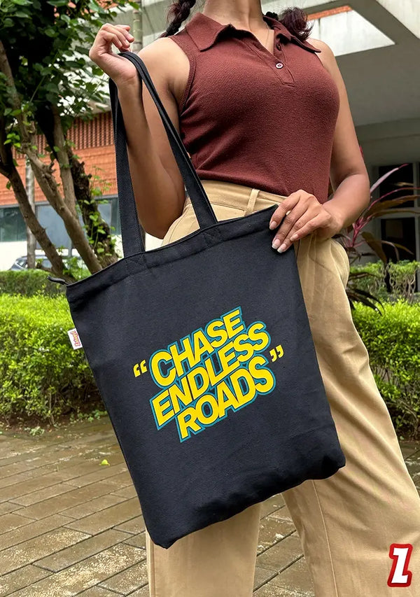 Chase Endless Roads - Tote Bags 