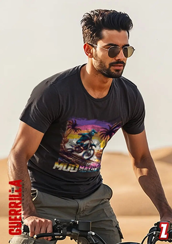 Mud Mayhem Rider Guerrilla T-Shirt