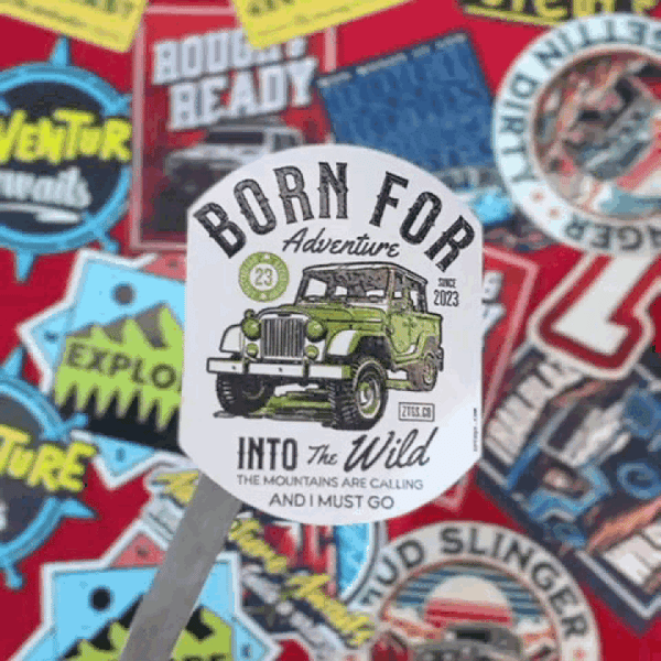 Born for Adventure - 3D Magnet 