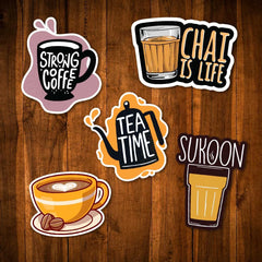 Chai & coffee - Sticker Pack of 5