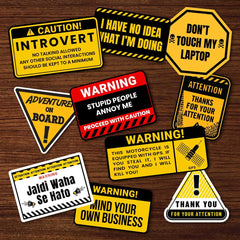 Warnings - Sticker Pack of 10