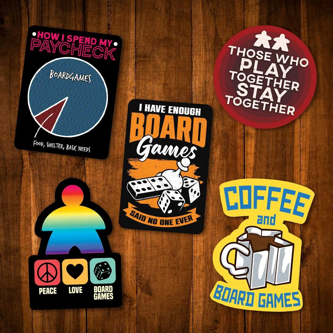 Board games - Sticker Pack of 5