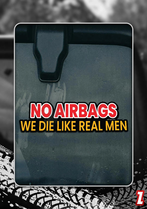 No Airbags - Bumper Sticker