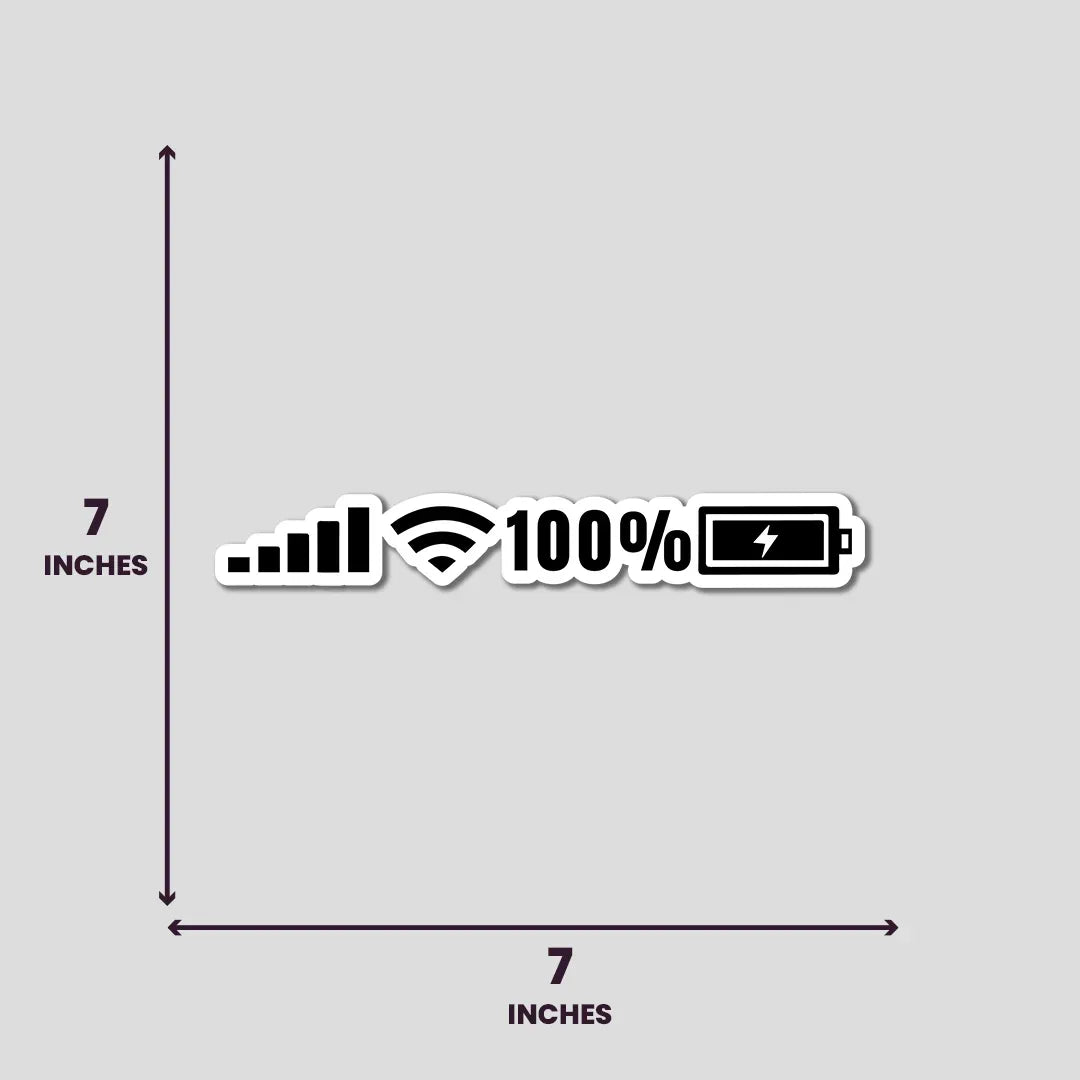 100% Charge - Bumper Sticker