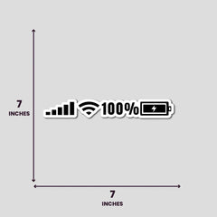 100% Charge - Bumper Sticker