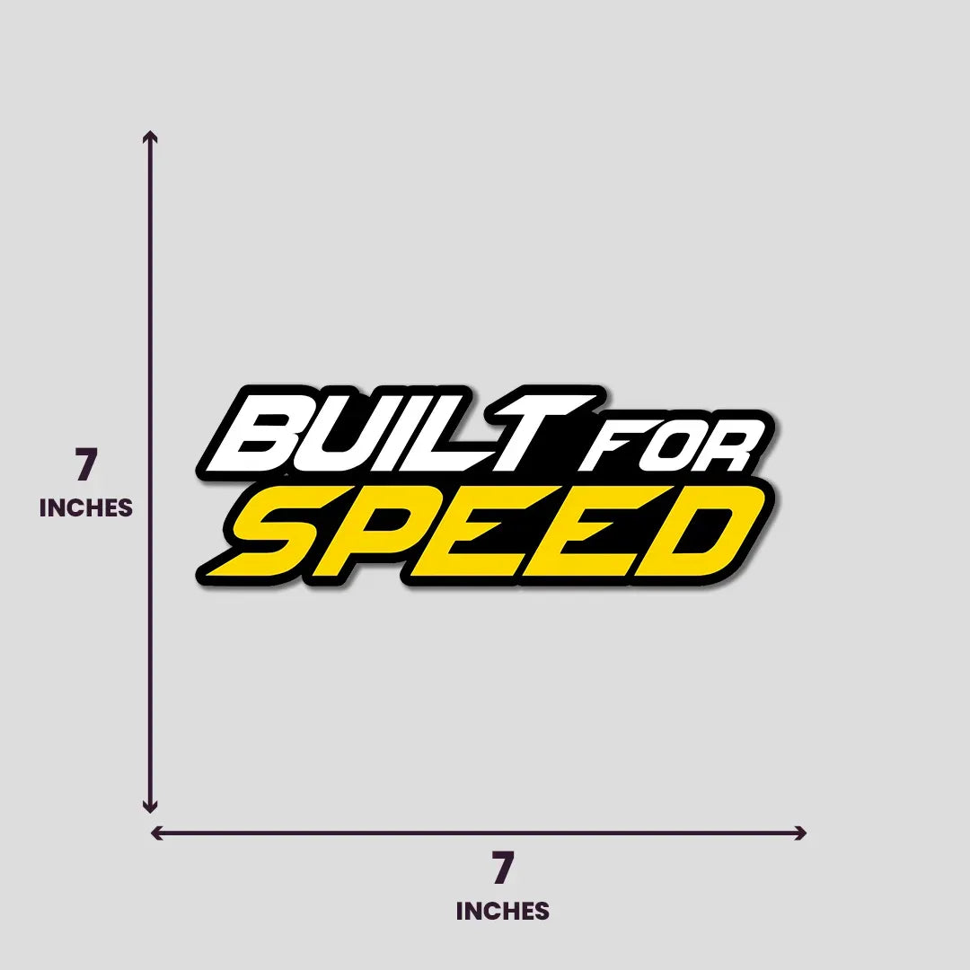 Built For Speed - Bumper Sticker