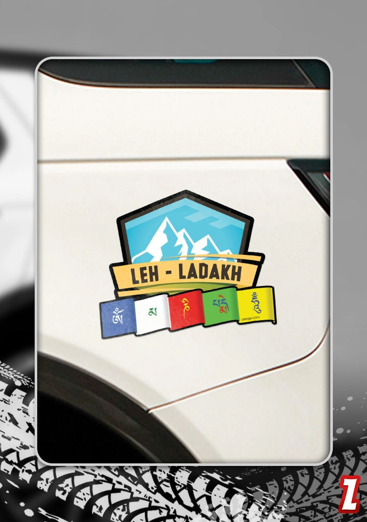 Leh Ladakh - Reflective Bumper Sticker| Zatags