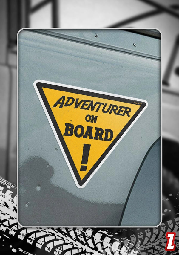 Adventurer On Board - Bumper Sticker