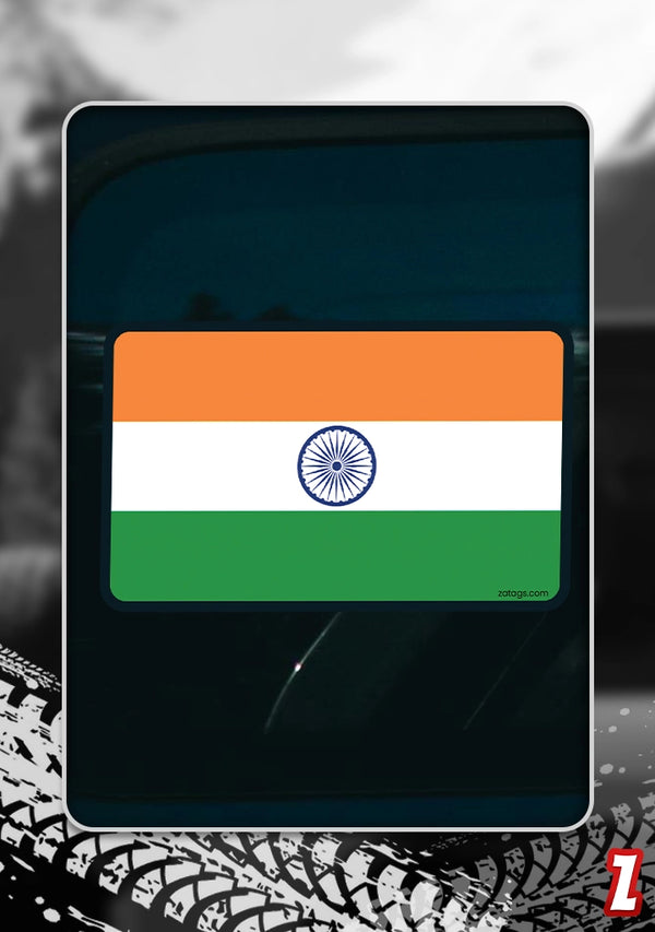 India Flag Rectangle - Bumper Sticker