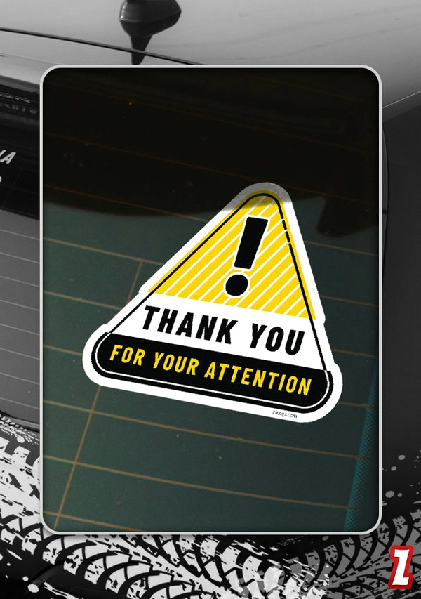 Thankyou - Bumper Sticker