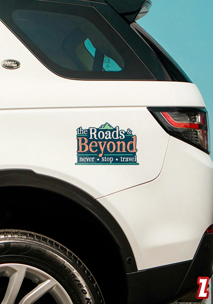 Read Beyond Sticker Road Beyond - Reflective Bumper Sticker | Zatags