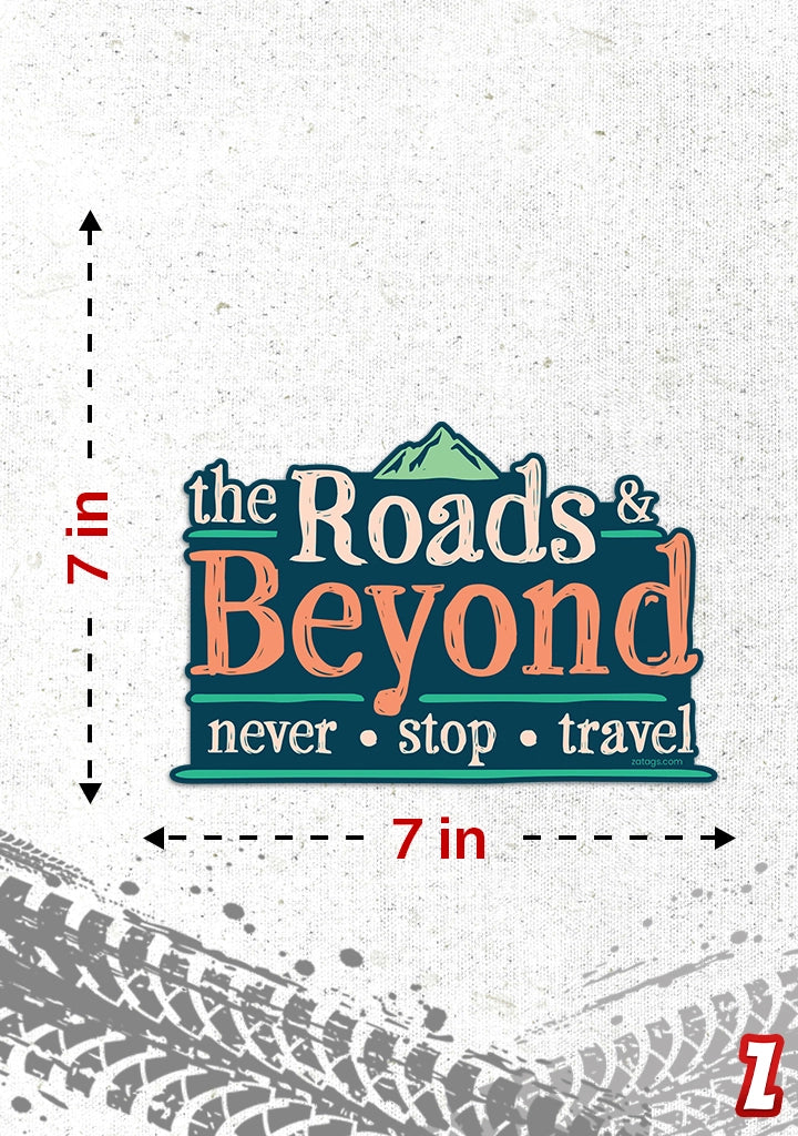 Read Beyond Sticker Road Beyond - Reflective Bumper Sticker | Zatags