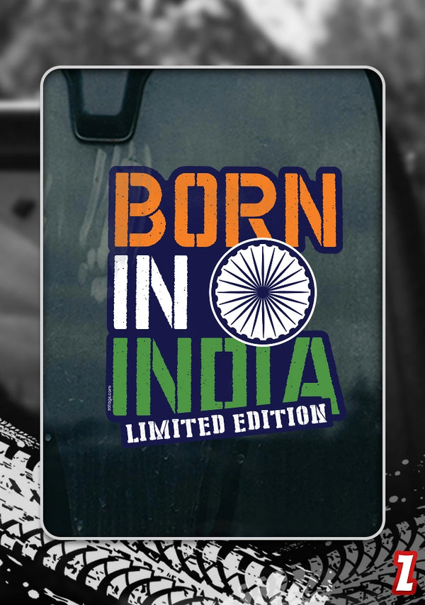 Born In India - Bumper Sticker