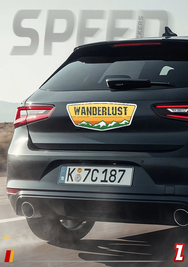 Wanderlust Mountain Speed Sticker