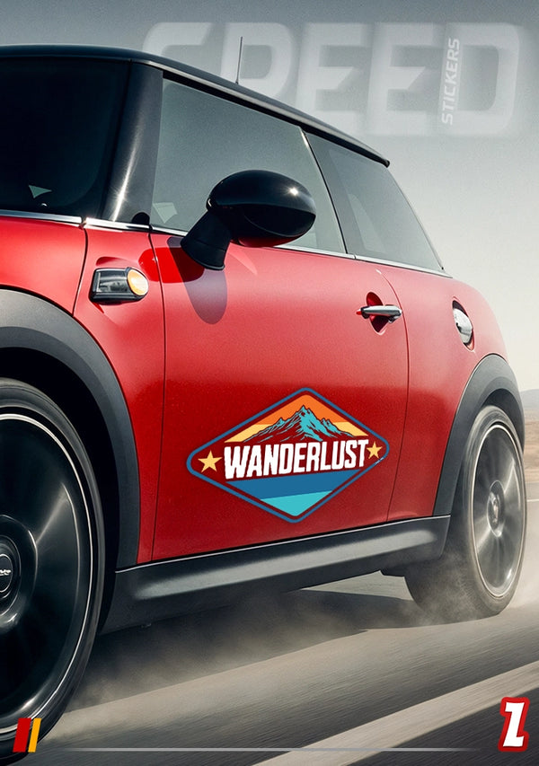 Wanderlust Star Speed Sticker